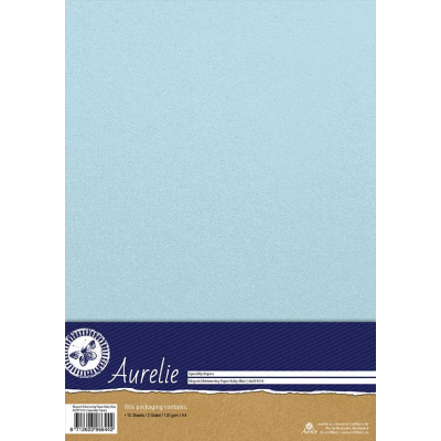 Aurelie Elegant Shimmering Paper Baby Blue (AUSP1010)